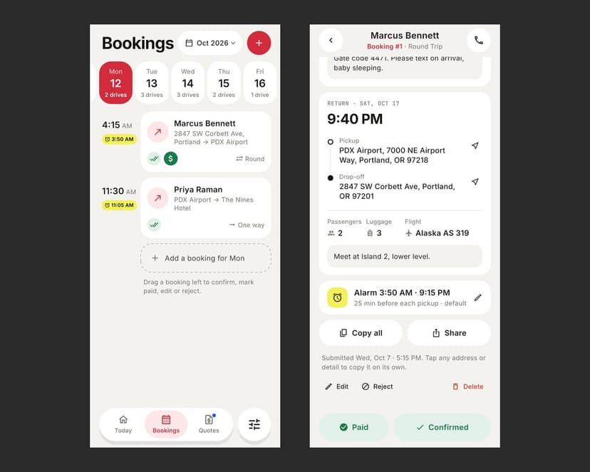 Atlas Shuttle Driver App