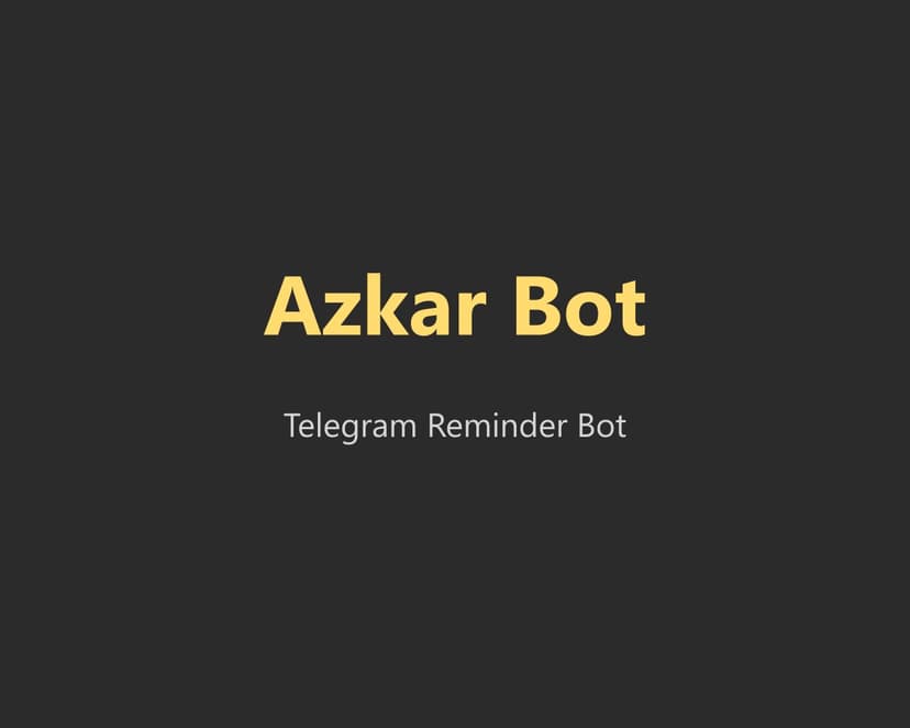 Azkar Telegram Bot