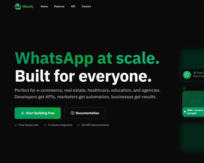 Whatify - WhatsApp API Platform